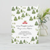 Arbre de Noël Nouvelle maison Faire-part mobile (Debout devant)