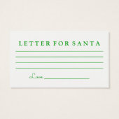 Arbre de Noël Ombré, Lettre pour Père Noël (Dos)