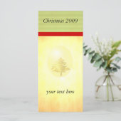Arbre de Noël Or carte rack de publicité (Debout devant)