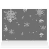 Arbre de Noël Or et Snowflakes Carte de voeux (Intérieur Horizontal (Haut))