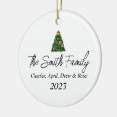 Arbre de Noël Ornement de Noël personnalisé (Gauche)