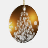 Arbre de Noël Ornement d'or avec flocons de neige (Droite)