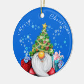 Arbre de Noël Ornements Gnome avec cadeaux (Gauche)