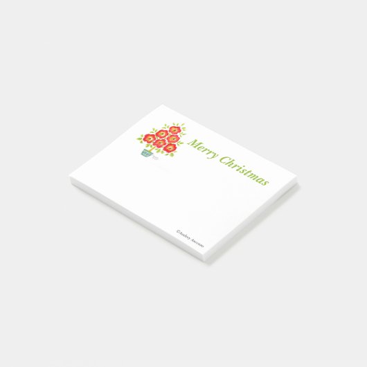 Arbre de Noël Pads Notes post-it Arbre de fleurs (Incliné)