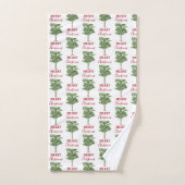Arbre de Noël Palmier Tropical Fêtes (Serviette à main)