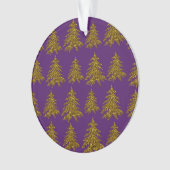 Arbre de Noël parties scintillant or sur arrière - (devant)