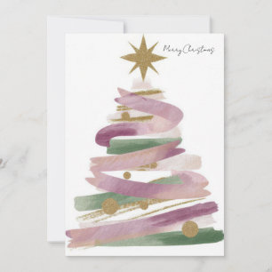 Arbre de Noël personnalisé avec carte de vœux fest