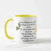 : Arbre de Noël personnalisé Mug aquarelle (Gauche)