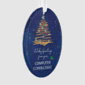 Arbre de Noël personnalisé pour consultant informa (devant)