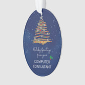 Arbre de Noël personnalisé pour consultant informa (devant)