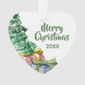 Arbre de Noël Photo personnalisée (dos)