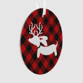 Arbre de Noël Plaid Dachshund (devant)