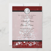 Arbre de Noël Red Mariage Invitations (Devant)
