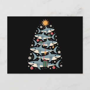 Arbre de Noël Requin Flocons de Neige Noël Vacance