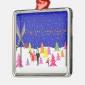 Arbre de Noël rétro Arbre de vacances Ornement (Gauche)