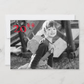 Arbre de Noël rétro Carte photo (Dos)