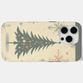 Arbre de Noël rétro/vintage iPhone / coque ipad (Verso (horizontal))