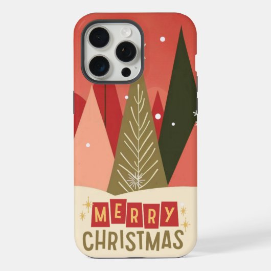 Arbre de Noël rétro/vintage joyeux (Verso)