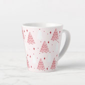 Arbre de Noël rose doux latte Mug (Angle droit)