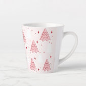 Arbre de Noël rose doux latte Mug (Droite)