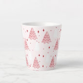 Arbre de Noël rose doux latte Mug (Devant)