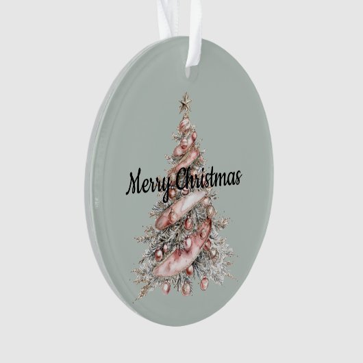 Arbre de Noël rose or rose (devant)