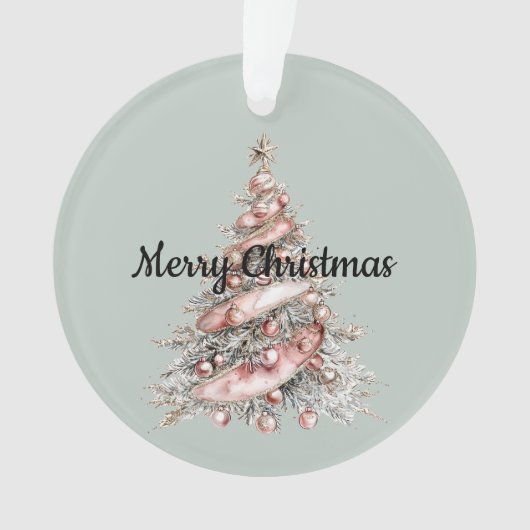 Arbre de Noël rose or rose (devant)