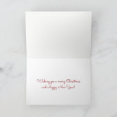 Arbre de Noël Rouge, Bonne Carte de vacances (Intérieur)