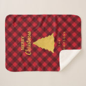 Arbre de Noël Rouge et Noir Buffalo Plaid (Devant (Horizontal))