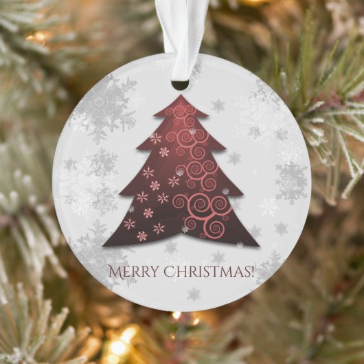 Arbre de Noël Rouge Festif (Arbre)