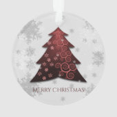 Arbre de Noël Rouge Festif (dos)
