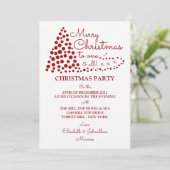 Arbre de Noël Rouge, Invitation à la fête de Noël (Debout devant)