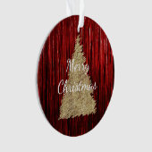 Arbre de Noël Rouge Tinsel (devant)