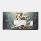Arbre de Noël rustique d'hiver Oiseaux rouges enne (Clavier et souris)