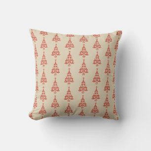 Arbre de Noël scandinave Coussin rouge