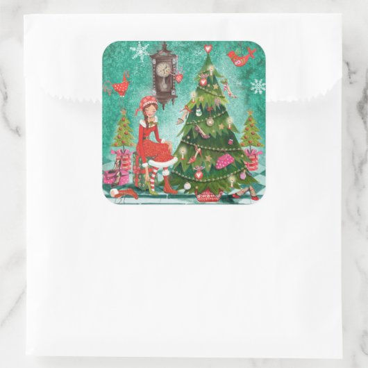 Arbre de Noël | Sticker (Sac)
