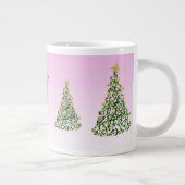 Arbre de Noël sur Mug Arrière - plan Rose (Droite)