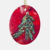 Arbre de Noël sur ornement en cercle céramique (Droite)