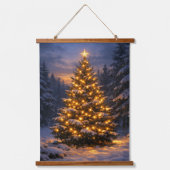 Arbre de Noël | Tapisserie murale verticale de for (Recto)