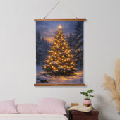 Arbre de Noël | Tapisserie murale verticale de for (Chambre à coucher)