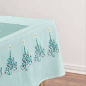 Arbre de Noël tourbillonnant 52" x 70" Nappe (In Situ)