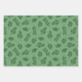 Arbre de Noël vert et Feuilles de vacances botaniq (Devant 3)