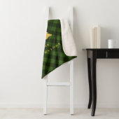 Arbre de Noël vert et noir Buffalo plaid (En situation)
