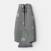 Arbre de Noël vert et Snowflakes Glacière bouteill (Dos)