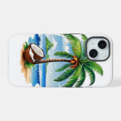 Arbre de noix de coco île tropicale (Verso Horizontal)