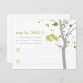 Arbre de points Polka avec RSVP Inséparables (Devant / Derrière)