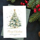Arbre de script d'or moderne Non Photo Cartes de N