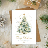 Arbre de script d'or moderne Non Photo Cartes de N