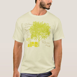 Arbre de T-shirt chrétien organique d'écriture