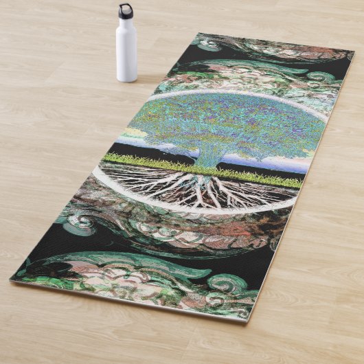 Arbre de tapis de yoga de la vie (En situation)